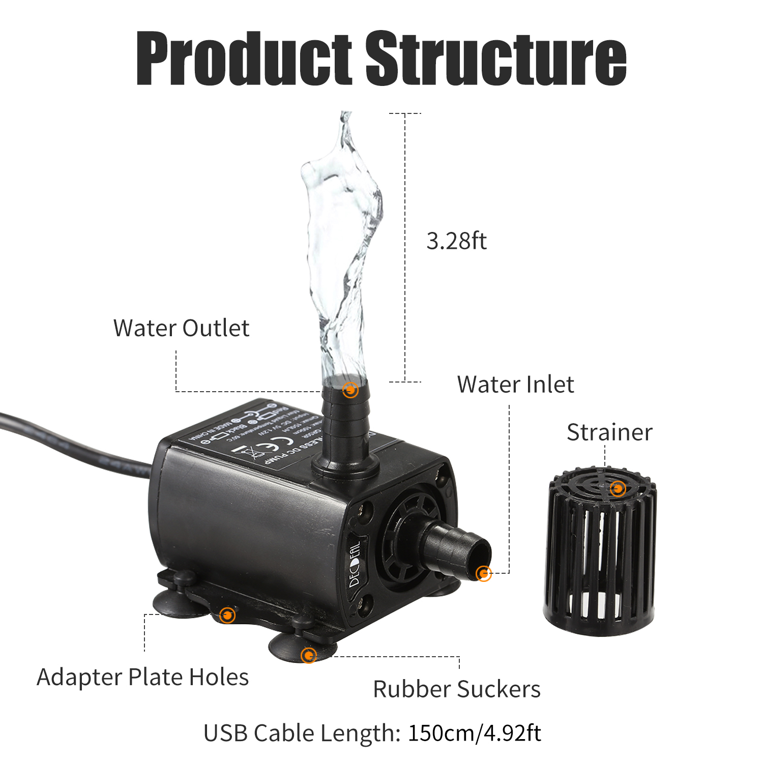 Water Pump Submersible Mini - DECDEAL-Micro pompe à eau et à